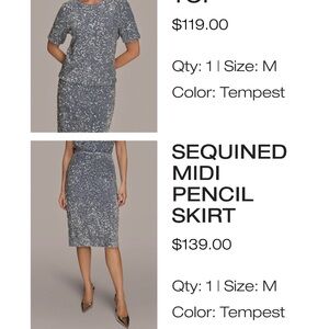 Donna Karan Tempest Sequin Ensemble